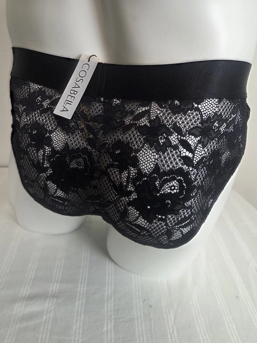 Cosabella Black Men's Lace Jock Brief